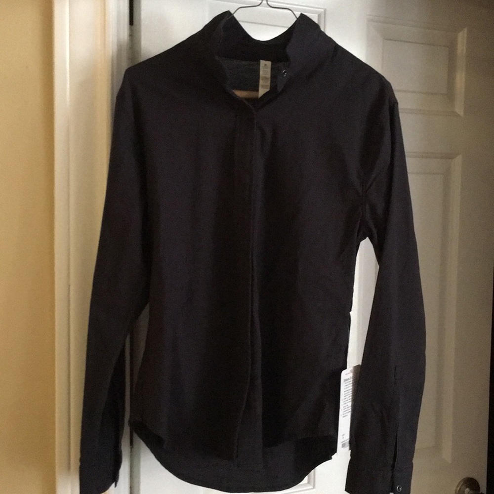 Lululemon longsleeve quickdry Getaway Shirt, 6 NWT